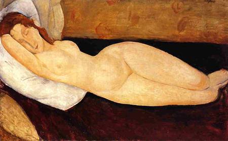 Nude on Sofa, painting by Amedeo Modigliani, circa 1915