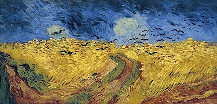 Wheat Field with Crows (1890): Painting by Vincent van Gogh