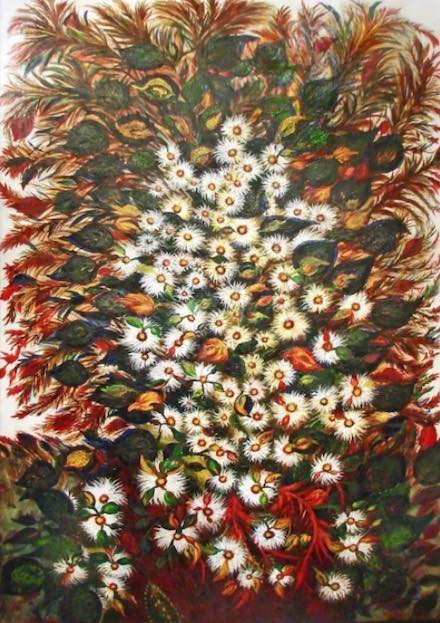 Les grandes marguerites: 1929 painting by Séraphine de Senlis