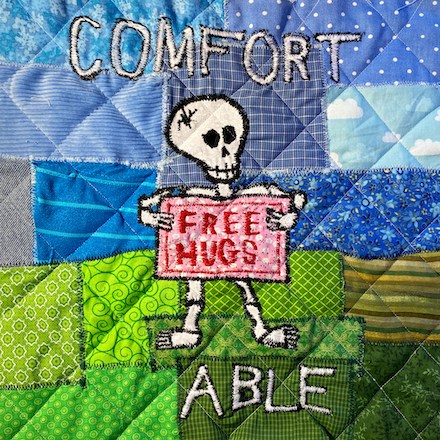 Comfort Able: square from quilt I Am This Abled by Sam Gordon