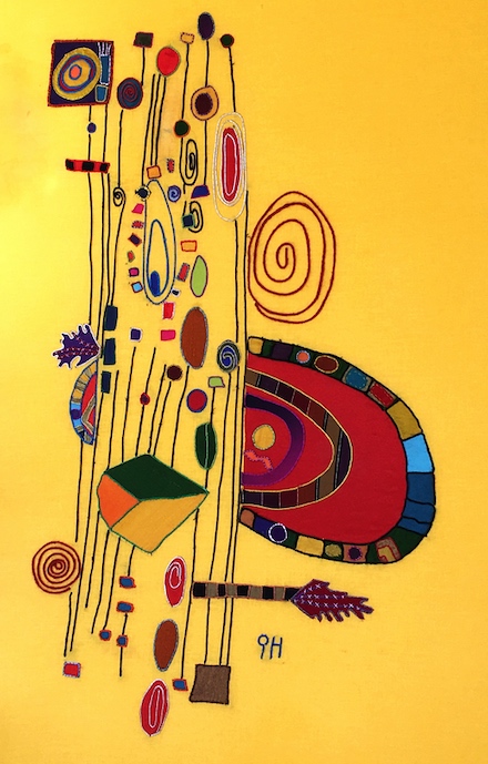 The Colors of a 12-String Guitar: Fiber Art by Geri Hahn