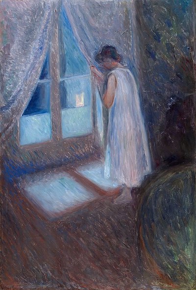 The Girl by the Window (1893): Painting by Edvard Munch