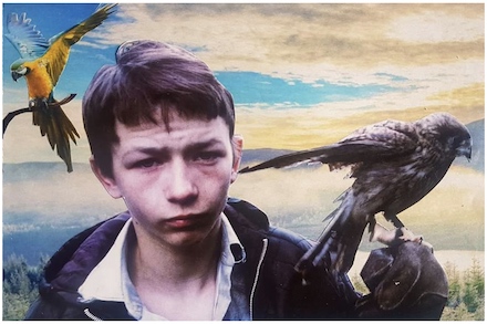 Dream of Billy Casper, 2019: Paper collage artwork by Jane Salmons