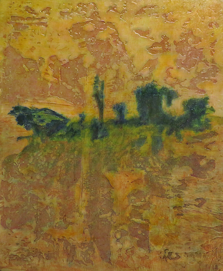 Tonal Ridgeline (2016): Acrylic on canvas painting © by Kendall Johnson