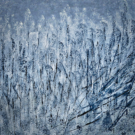 Wind Shear (2023), detail: Acrylic on canvas painting © by Kendall Johnson