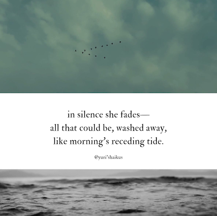 (in silence she fades): Shahai (photograph + haiku) © by Yurena de Dios