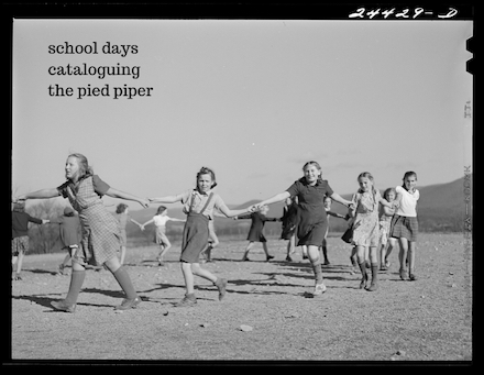 Untitled shahai (school days): Poem by Darlene O’Dell; 1941 photo by Arthur Rothstein