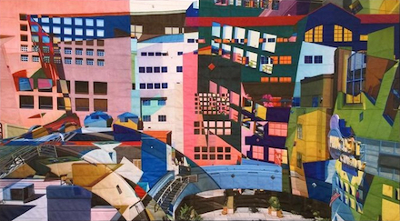 Hillcrest Cinemas: 2014 Art Quilt © by Dan Olfe