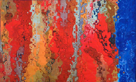 Terra Incognita: 2008 Art Quilt © by Dan Olfe