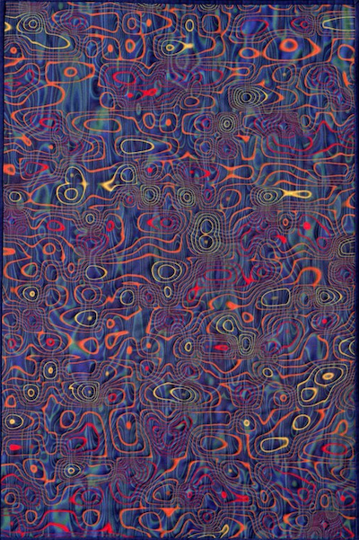 Wave Topography: 2003 Art Quilt © by Dan Olfe