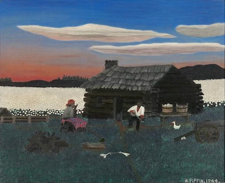 Cabin in the Cotton: 1931-37 painting by Horace Pippin