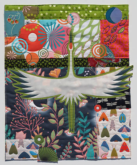 Follow Your Path: Fiber art © by Cindy Rinne