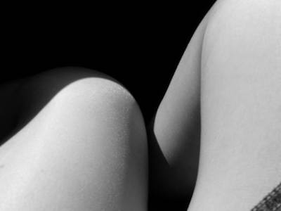 B&W self-portrait © by Alexis Rhone Fancher