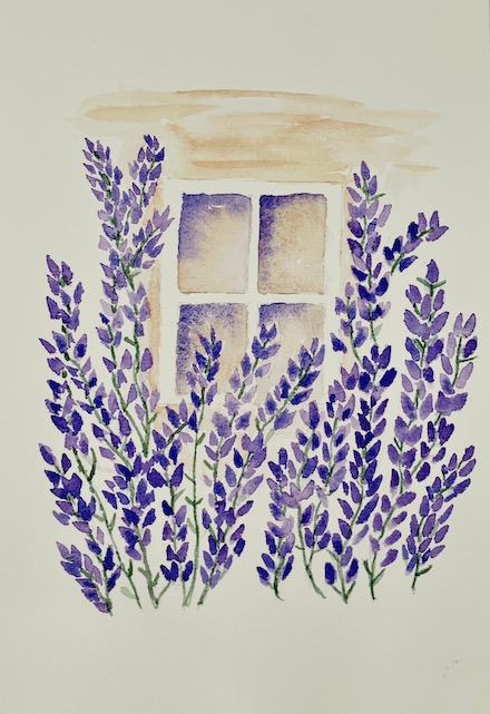 Lavender: 2025 watercolor painting by Susan Tekulve