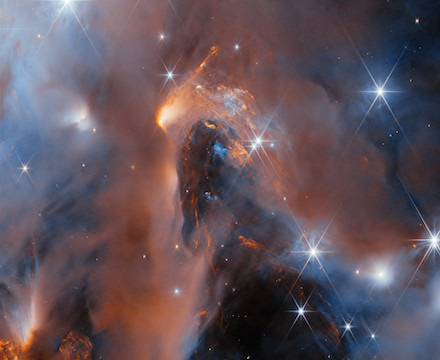 Nebula NGC 1333: Photograph by ESA/Webb, NASA