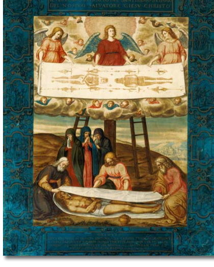 The Holy Shroud: painting by Giovanni Battista della Rovere