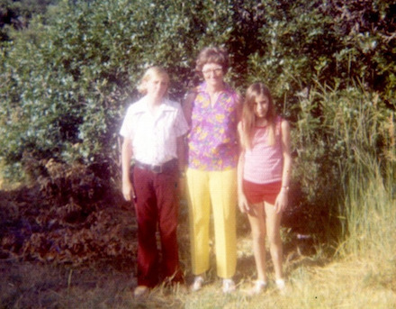 Family snapshot, Biederman kids, 1960s road trip: photographer unknown