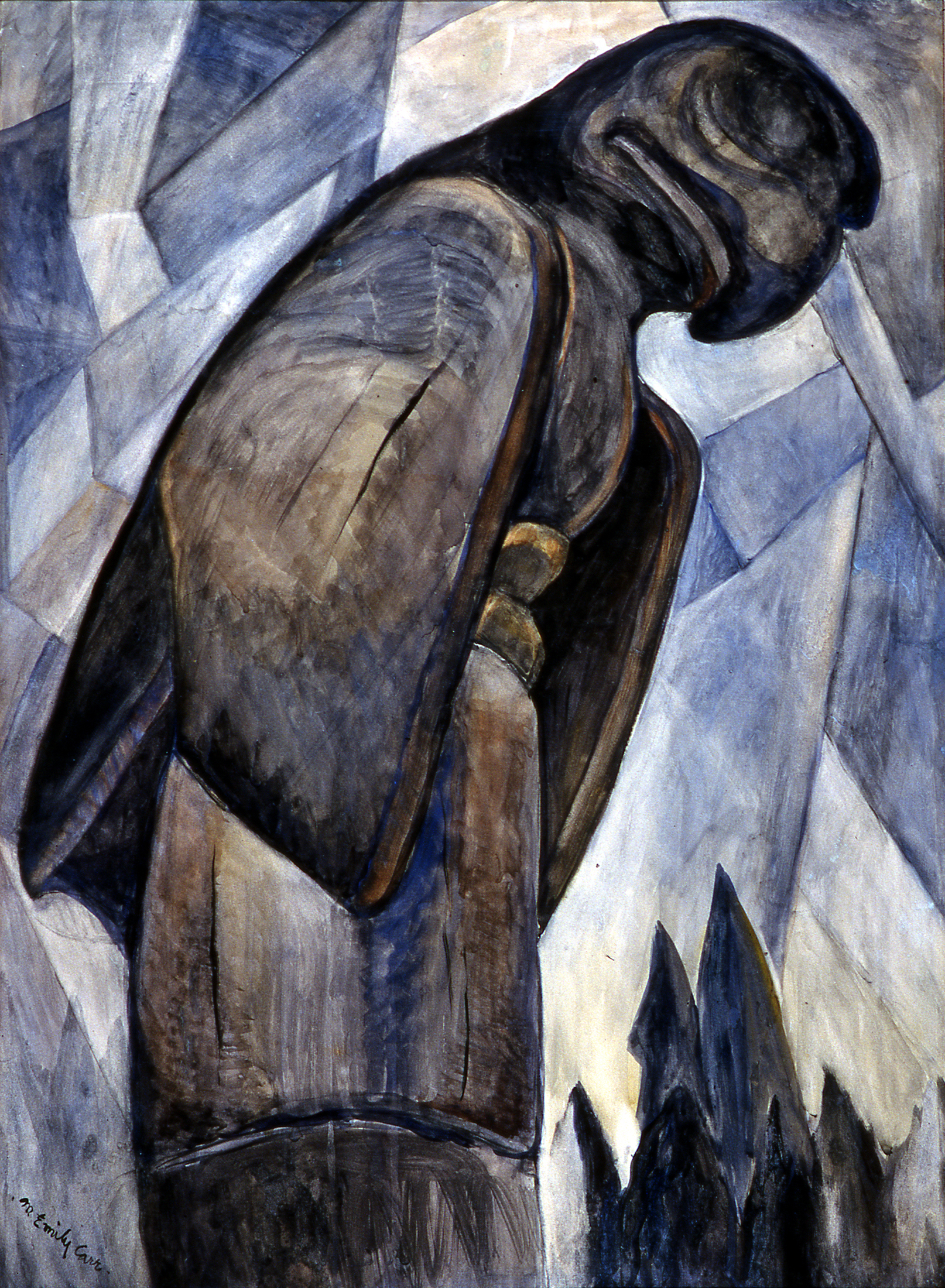 The Great Eagle, Skidegate, B.C: Painting by Emily Carr