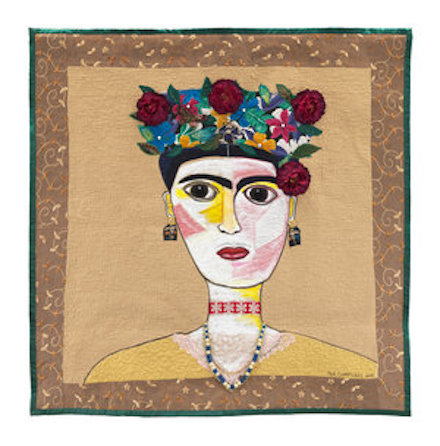 Frida Kahlo: Art Quilt (2018) by Michael A. Cummings