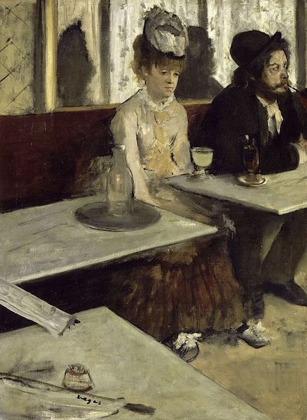 L'Absinthe: Painting by Edgar Degas