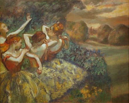 Four Dancers: c.1899 painting by Edgar Degas
