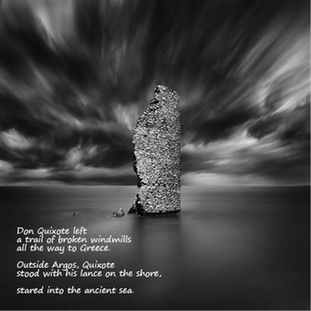 Don Quixote on the Shore: poem by Gary S. Rosin and photo by George Digalakis