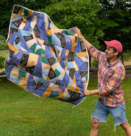 Crazy Quilt: Textile art by Zak Foster