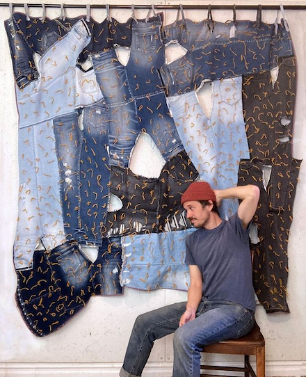 Jeans, I Love You: Quilt by Zak Foster