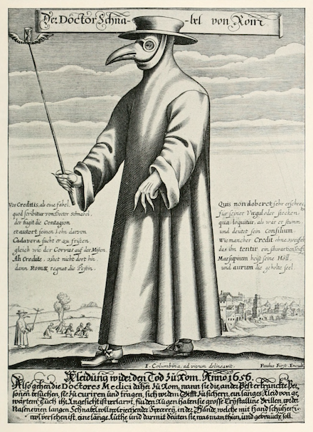 Der Doctor Schnabel von Rom: Engraving by Paulus Furst