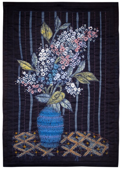 Bouquet: Art Quilt by Carol Anne Grotrian