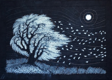 Night Wind: Art Quilt by Carol Anne Grotrian