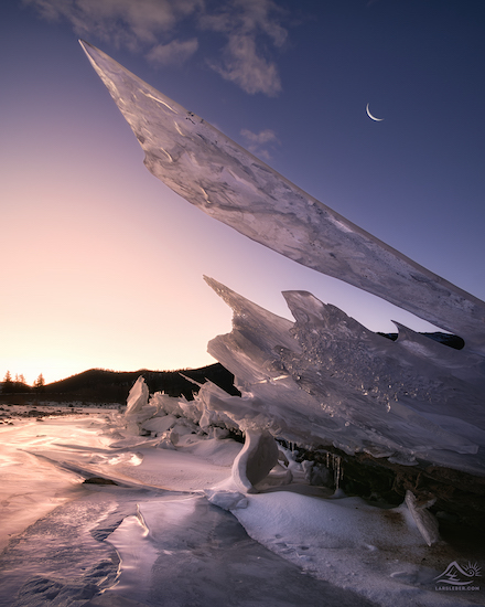 Untitled [Twin Lakes, CO, winter solstice dawn]: photograph by Lars Leber