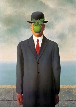 The Son of Man: Painting (1964) by Rene Magritte