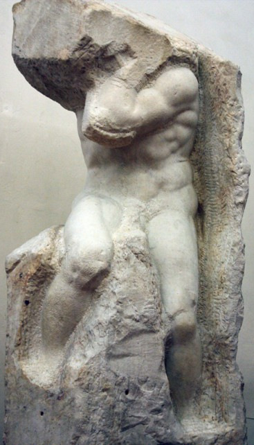 Atlas Slave, sculpture by Michelangelo