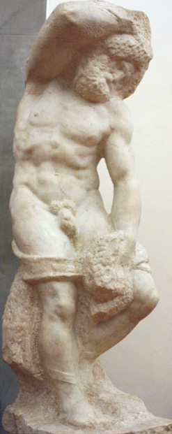 Bearded Slave, sculpture by Michelangelo