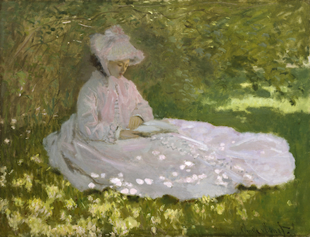 Springtime: 1872 Painting by Claude Monet