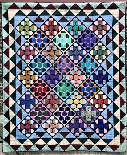 Crosswise II: Art Quilt (2020) by Scott Murkin