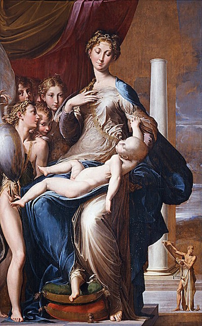 The Madonna With the Long Neck: painting by Parmigianino