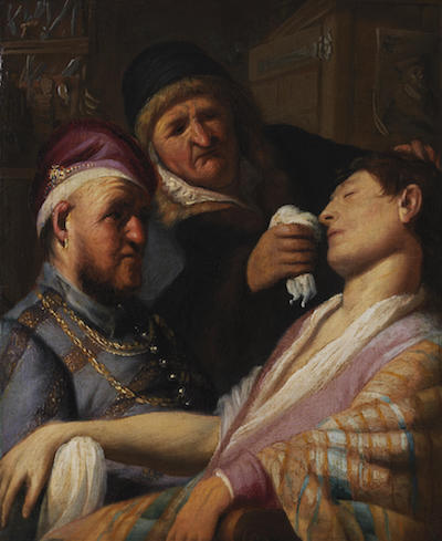 Unconscious Patient: Painting (ca. 1624-25) by Rembrandt van Rijn