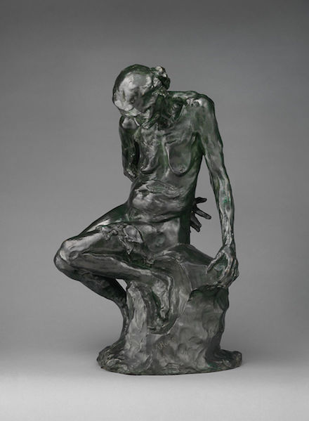 The Old Courtesan: 1910 bronze sculpture by Auguste Rodin