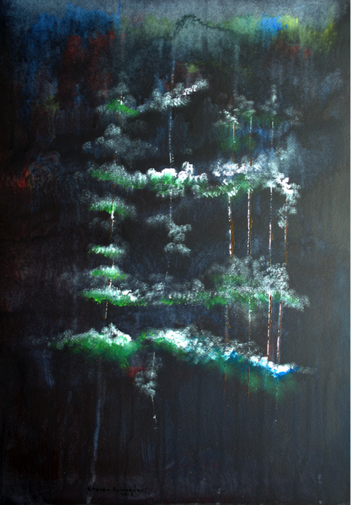 event horizon 2, painting by Steven Schroeder