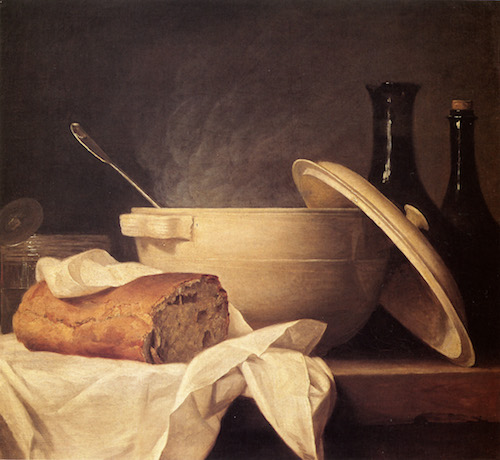 White Soup Bowl: painting by Anne Vallayer-Coster