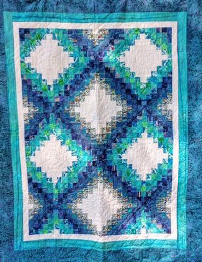 Blue Waters—Maine to Maui: quilt by Karen Forstad Weiderman