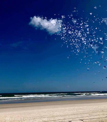 Cloud Confetti: Photograph by Ann Leshy Wood